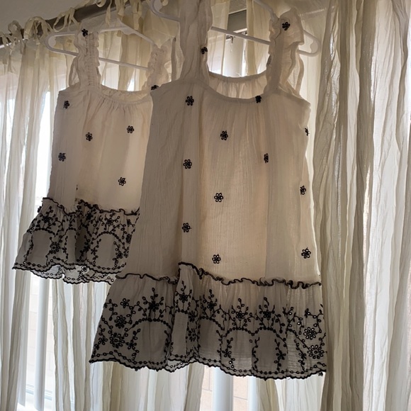 Zara Floral Embroidered Textured Dress - Picture 3 of 5